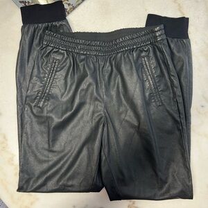 BCBG MaxAzria Faux leather pants with side pockets